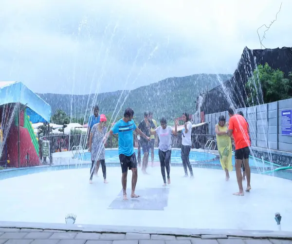 Rain dance fun at Sneh Resort