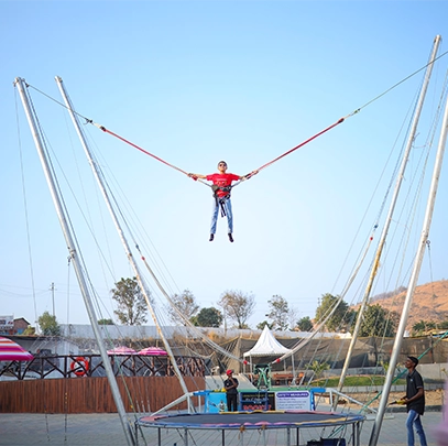 Outdoor Bungee Trampoline at Sneh Resort
